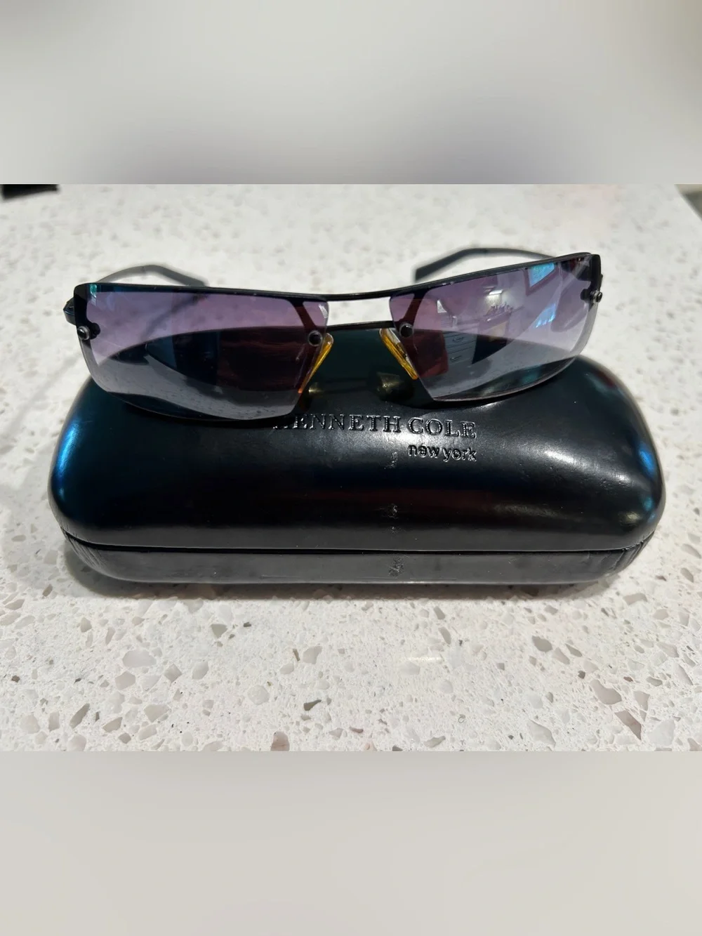 Kenneth Cole New York vintage unisex Purple Lens Sunglasses